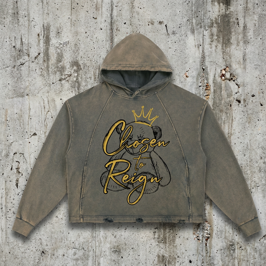 The Chosen to Reign™ Vintage Wash Hoodie
