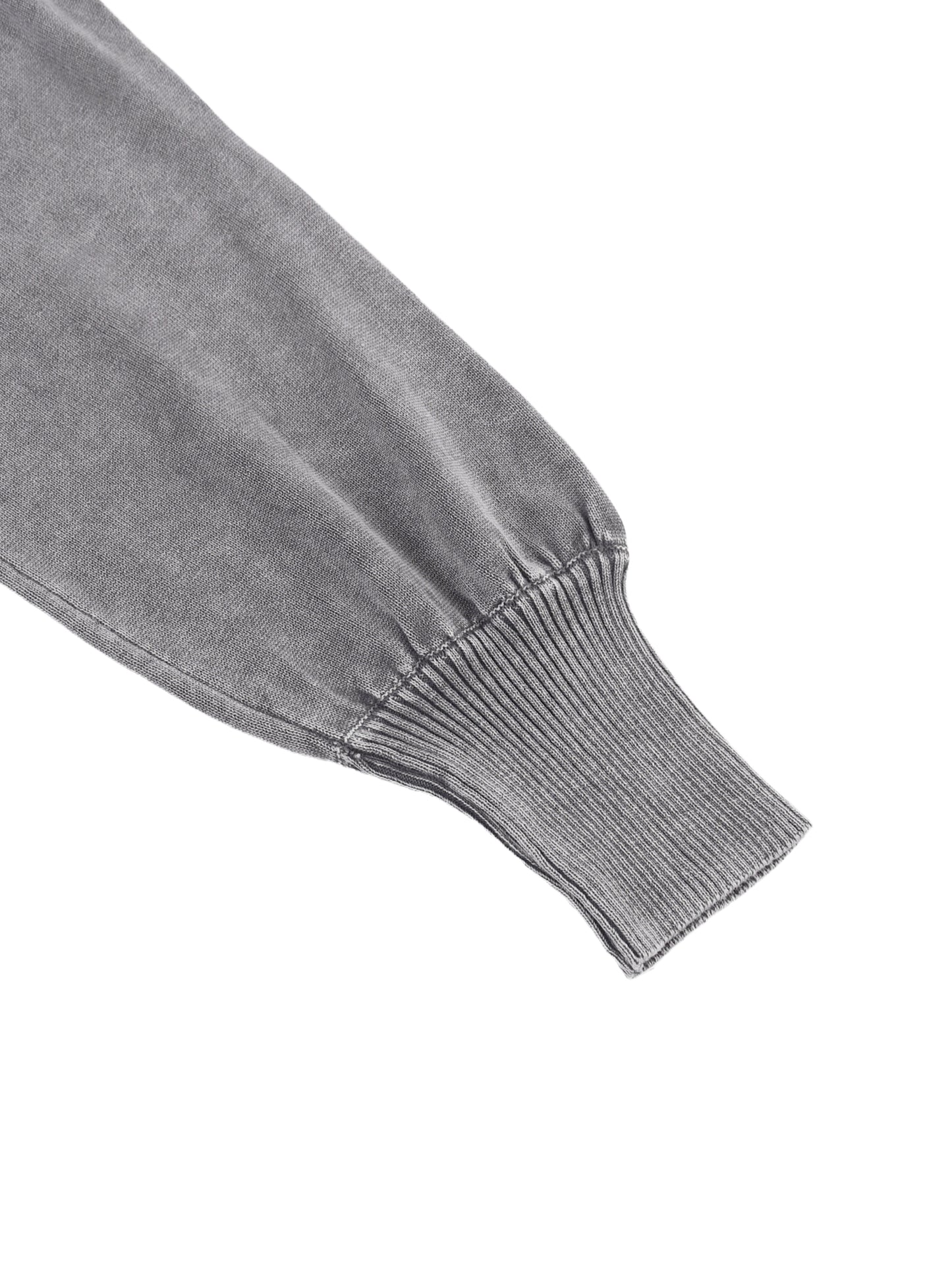 Fearless Mineral Wash Balloon Sleeve Cropped Sweater