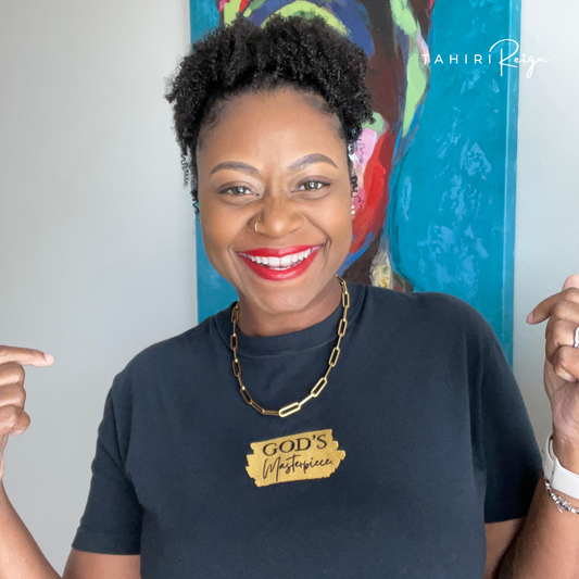 God's Masterpiece Embroidered tee (Black)