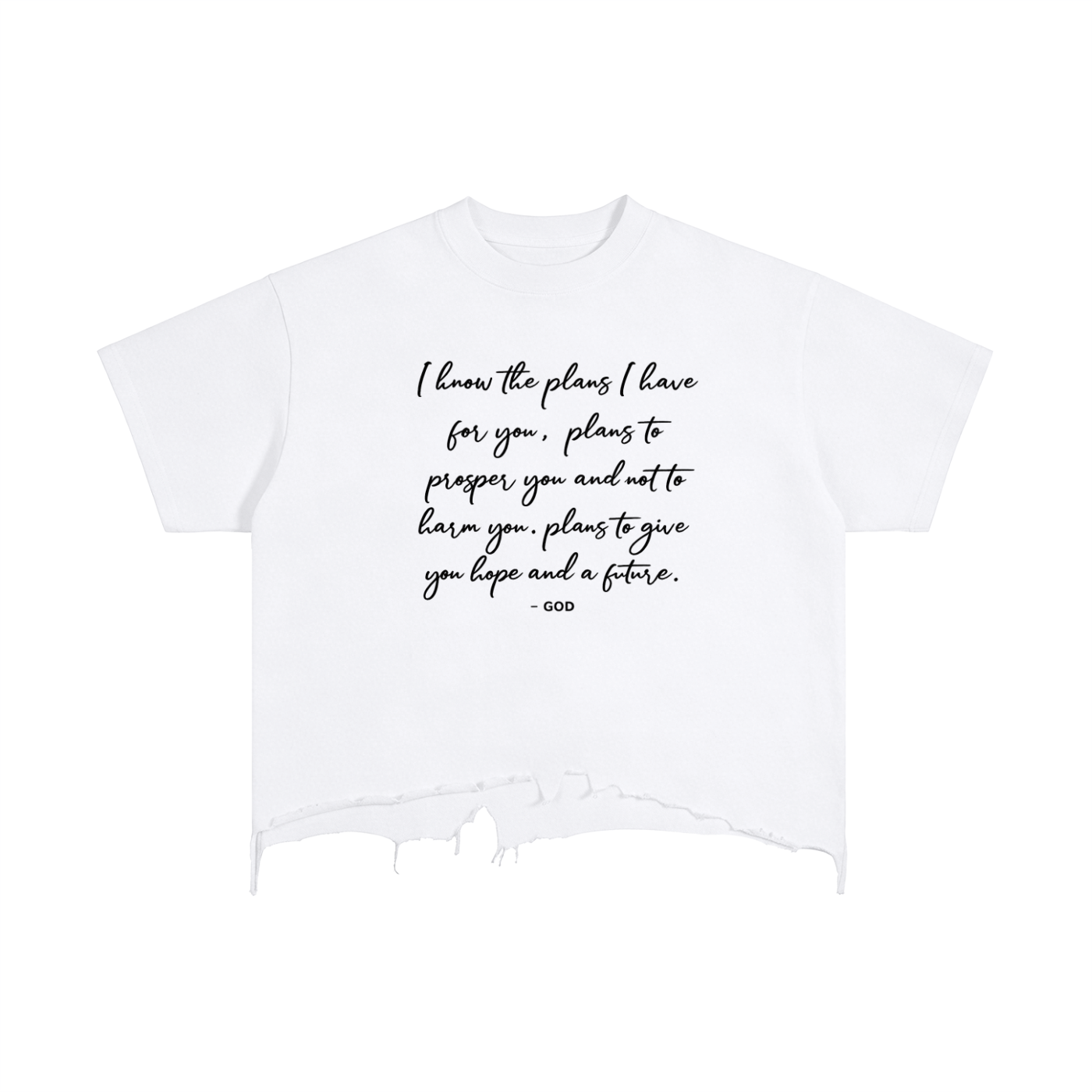 I Know the Plans™ Scripture Statement Tee (Jeremiah 29:11)