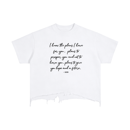 I Know the Plans™ Scripture Statement Tee (Jeremiah 29:11)