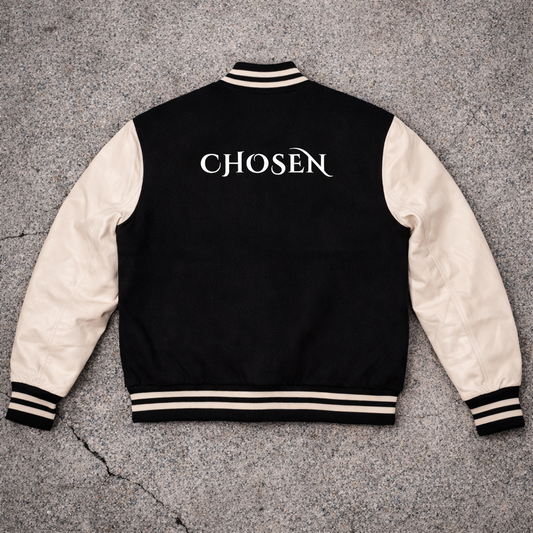 Chosen™ Premium Black Varsity Jacket