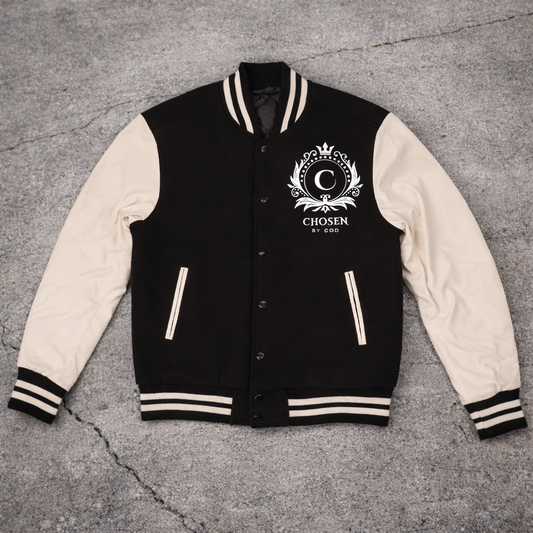 Chosen™ Premium Black Varsity Jacket