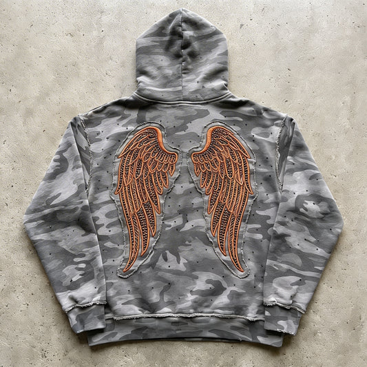 Chosen™ Distressed Winged Hoodie