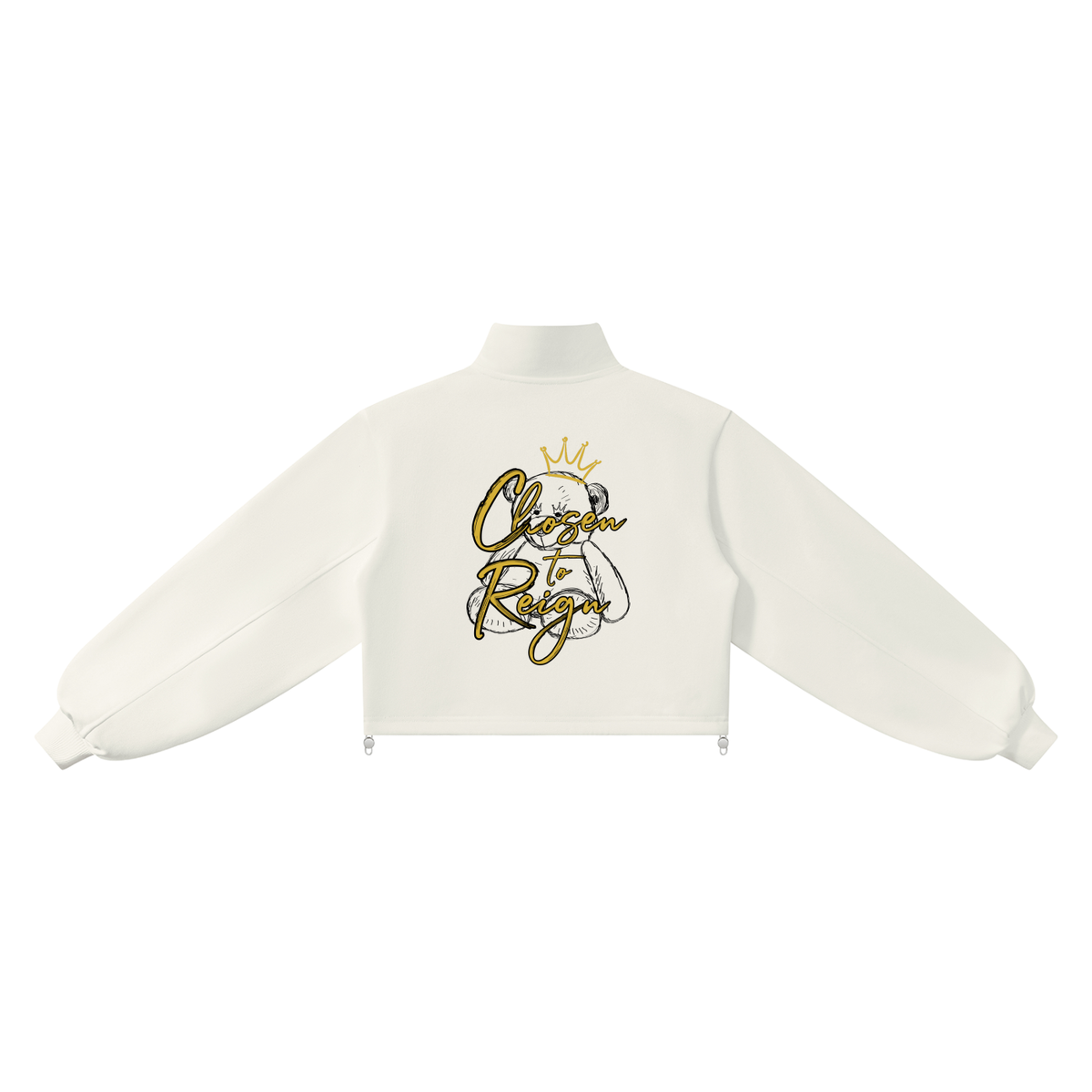 Chosen to Reign™ | Luxe Cropped Lounge Set IVORY
