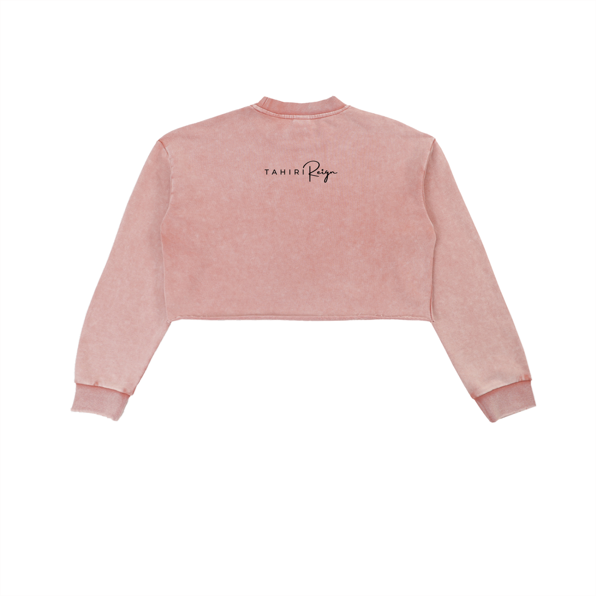 Chosen to Reign™ Vintage Snow-Wash Cropped Sweatshirt