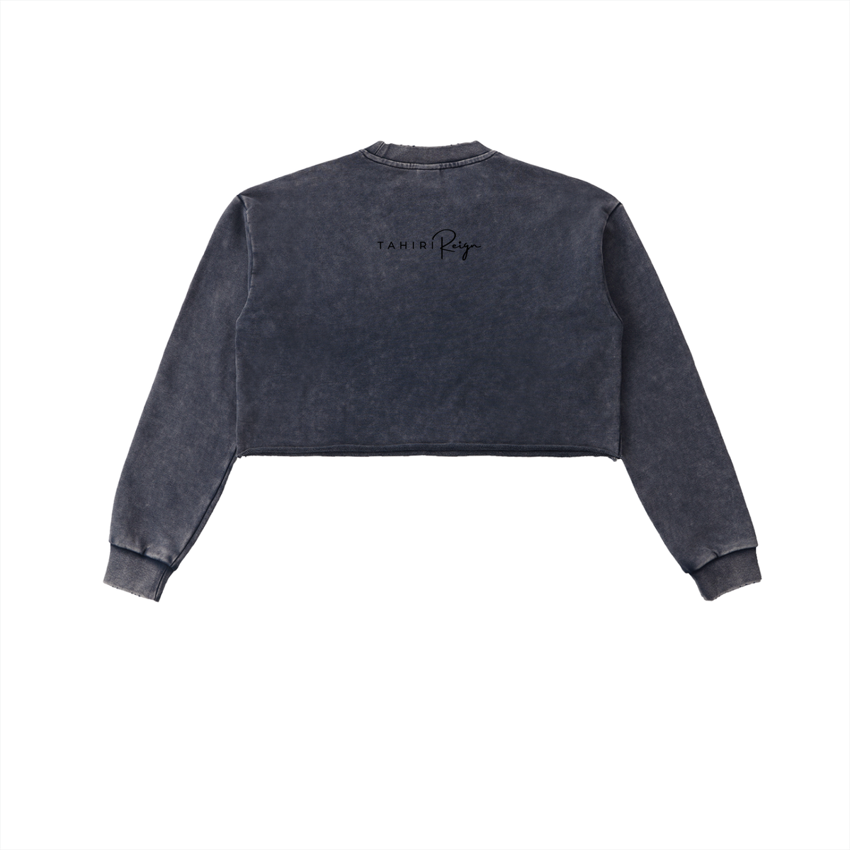 Chosen to Reign™ Vintage Snow-Wash Cropped Sweatshirt