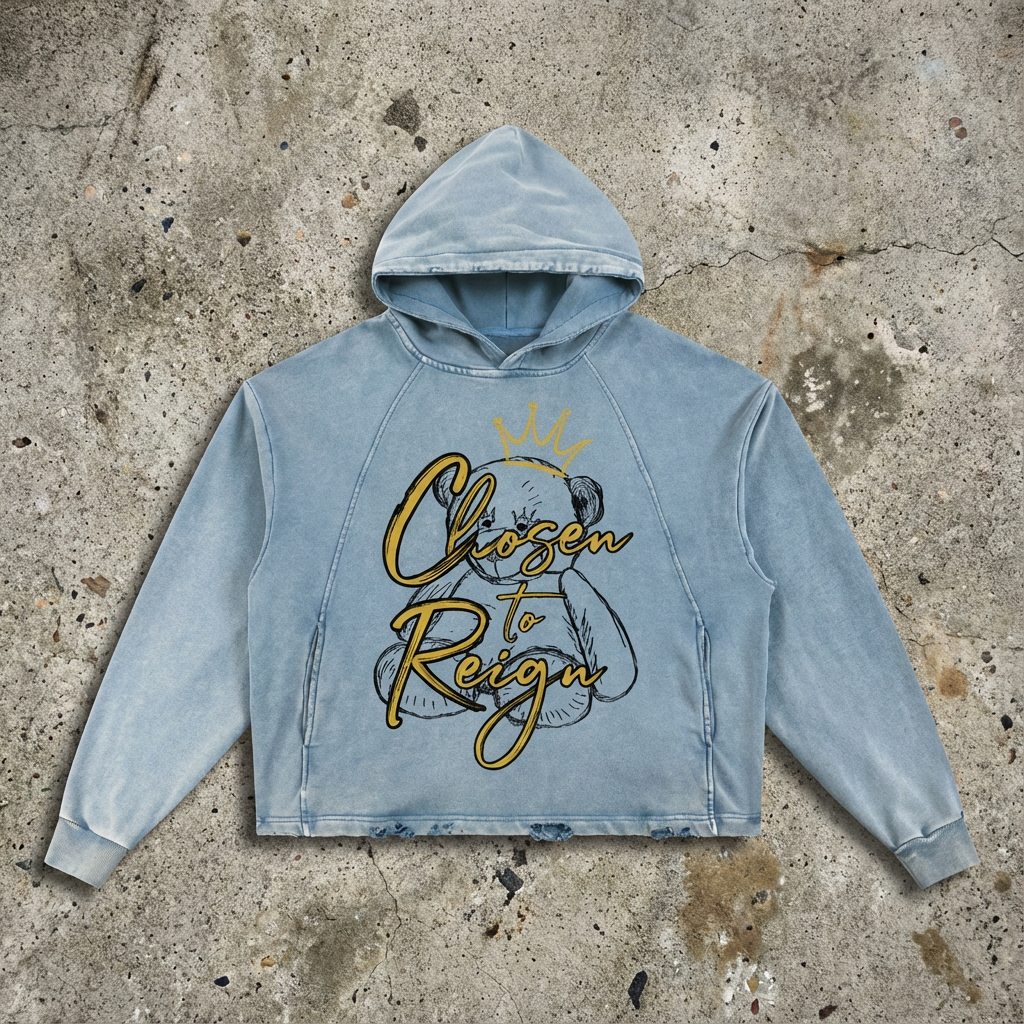 The Chosen to Reign™ Vintage Wash Hoodie