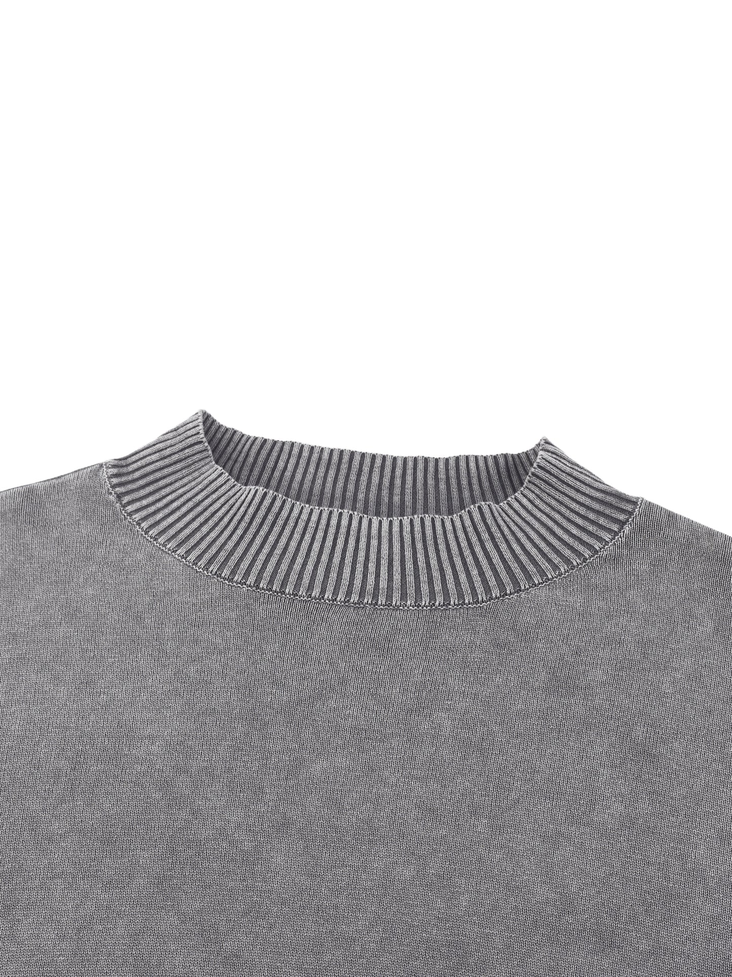 Fearless Mineral Wash Balloon Sleeve Cropped Sweater